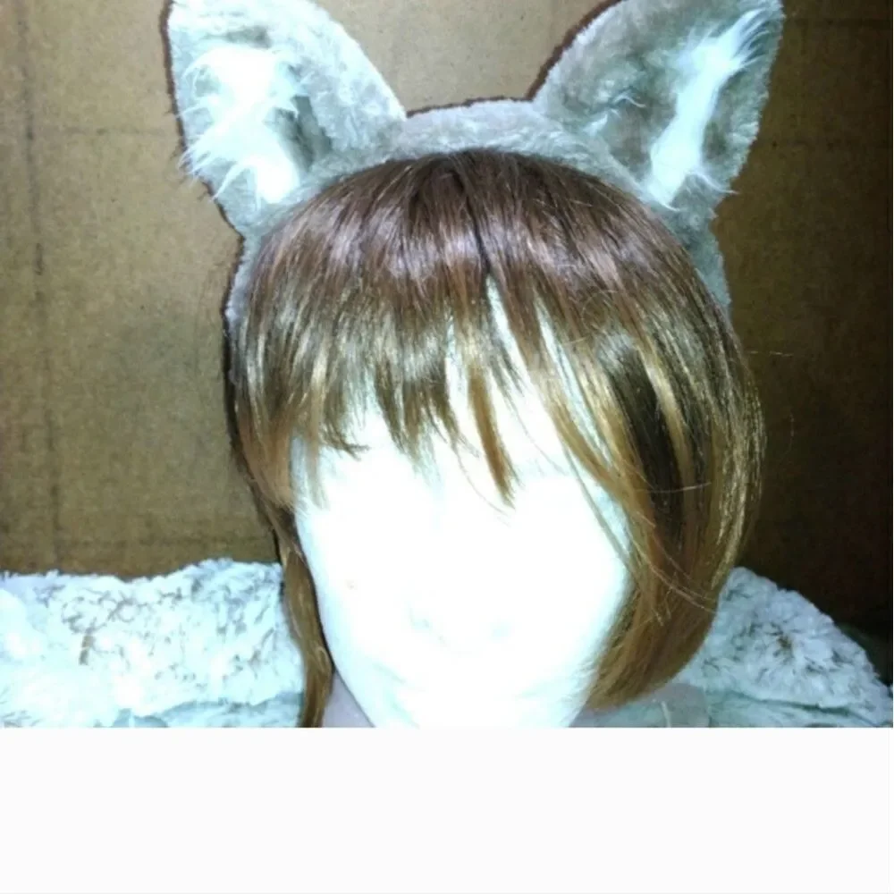 Ears furry Halloween outfit accessory costume tan Headband
